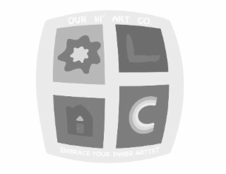 OUR LIL' ART CO. EMBRACE YOUR INNER ARTIST OLAC logo