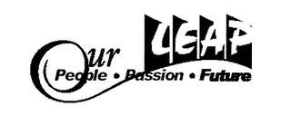 OUR PEOPLE PASSION FUTURE LEAP logo