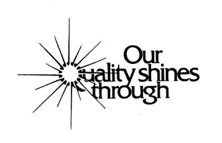 OUR QUALITY SHINES THROUGH logo