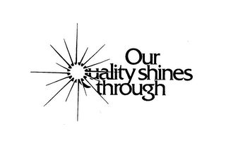 OUR QUALITY SHINES THROUGH logo