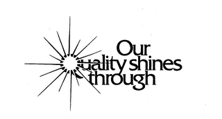 OUR QUALITY SHINES THROUGH logo