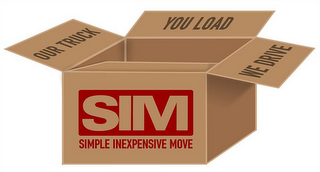 OUR TRUCK YOU LOAD WE DRIVE SIM SIMPLE INEXPENSIVE MOVE logo