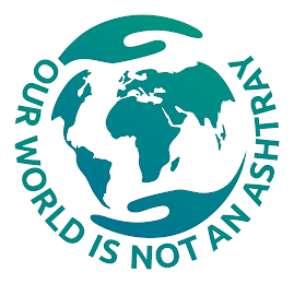 OUR WORLD IS NOT AN ASHTRAY logo