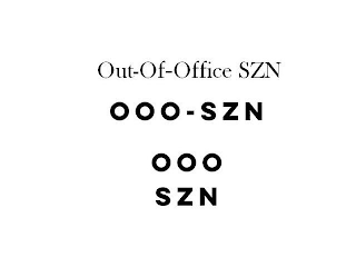 OUT OF OFFICE SZN OOO SZN logo