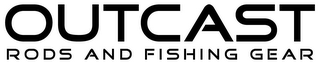 OUTCAST RODS AND FISHING GEAR logo