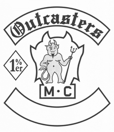 OUTCASTERS 1%ER M · C logo