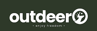 OUTDEER · ENJOY FREEDOM · logo