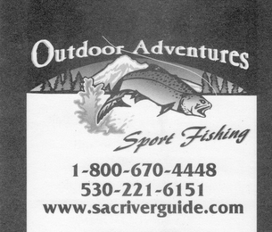 OUTDOOR ADVENTURES SPORT FISHING SACRIVERGUIDE logo