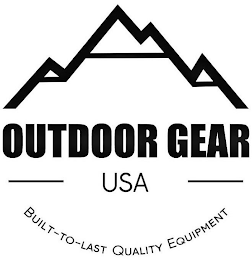 OUTDOOR GEAR USA BUILT-TO-LAST QUALITY EQUIPMENT logo