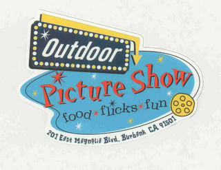 OUTDOOR PICTURE SHOW FOOD FLICKS FUN logo