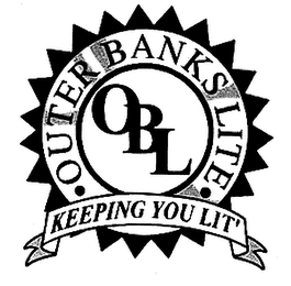 OUTER BANKS LITE KEEPING YOU LIT' logo