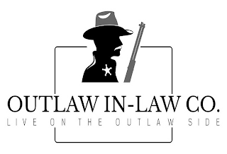 OUTLAW IN-LAW CO. LIVE ON THE OUTLAW SIDE logo