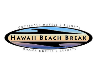 OUTRIGGER HOTELS & RESORTS HAWAII BEACH BREAK OHANA HOTELS & RESORTS logo