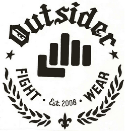 OUTSIDER FIGHT WEAR · EST. 2008 · logo