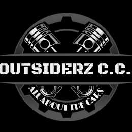 OUTSIDERZ C. C. ALL ABOUT THE CARS logo
