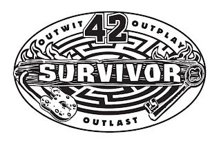 OUTWIT OUTPLAY OUTLAST SURVIVOR 42 logo