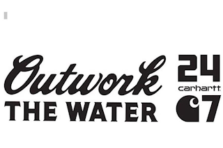 OUTWORK THE WATER 24 7 CARHARTT logo