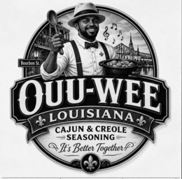 OUU-WEE LOUISIANA CAJUN & CREOLE SEASONING "IT'S BETTER TOGETHER" logo