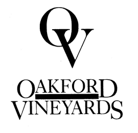 OV OAKFORD VINEYARDS logo