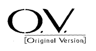 O.V. [ORIGINAL VERSION] logo