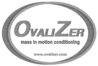 OVALIZER MASS IN MOTION CONDITIONING WWW.OVALIZER.COM logo