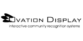 OVATION DISPLAY INTERACTIVE COMMUNITY RECOGNITION SYSTEMS logo