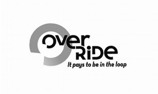 OVER RIDE IT PAYS TO BE IN THE LOOP logo