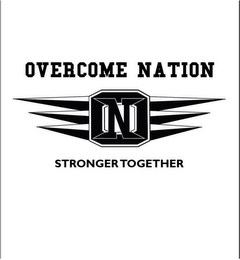 OVERCOME NATION N STRONGER TOGETHER logo