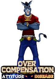 OVERCOMPENSATION ATTITUDE DISEASE logo