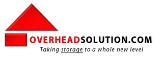 OVERHEADSOLUTION.COM TAKING STORAGE TO A WHOLE NEW LEVEL logo