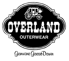 OVERLAND OUTERWEAR GENUINE GOOSE DOWN logo