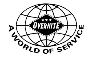 OVERNITE A WORLD OF SERVICE logo