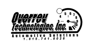 OVERREV TECHNOLOGIES INC. AUTOMOTIVE SOLUTIONS 1.815.741.8028 logo