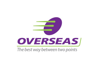 OVERSEAS THE BEST WAY BETWEEN TWO POINTS logo