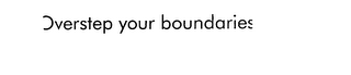 OVERSTEP YOUR BOUNDARIES logo