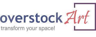 OVERSTOCK ART TRANSFORM YOUR SPACE! logo
