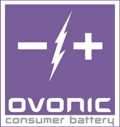 OVONIC CONSUMER BATTERY - + logo