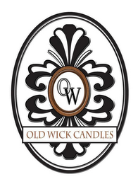 OW OLD WICK CANDLES logo