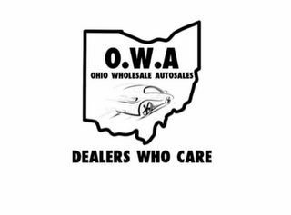 O.W.A OHIO WHOLESALE AUTOSALES DEALERS WHO CARE logo