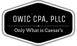 OWIC CPA, PLLC ONLY WHAT IS CAESAR'S logo
