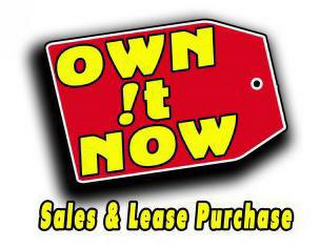 OWN !T NOW SALES & LEASE PURCHASE logo