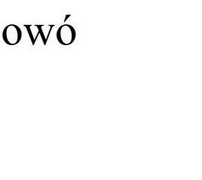 OWÓ logo