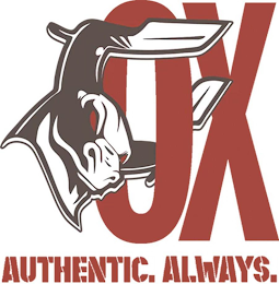 OX AUTHENTIC. ALWAYS. logo