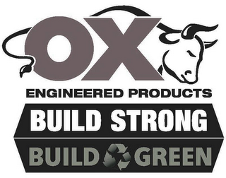 OX ENGINEERED PRODUCTS BUILD STRONG BUILD GREEN logo
