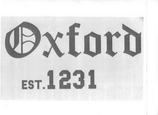 OXFORD EST. 1231 logo