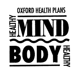 OXFORD HEALTH PLANS HEALTHY MIND HEALTHY BODY logo