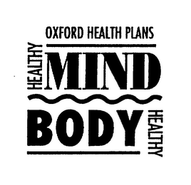 OXFORD HEALTH PLANS HEALTHY MIND HEALTHY BODY logo