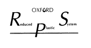 OXFORD REDUCED PLASTIC SYSTEM logo