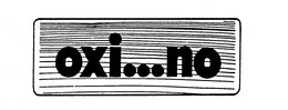OXI...NO logo