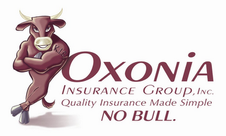 OXONIA INSURANCE GROUP, INC. QUALITY INSURANCE MADE SIMPLE NO BULL. logo